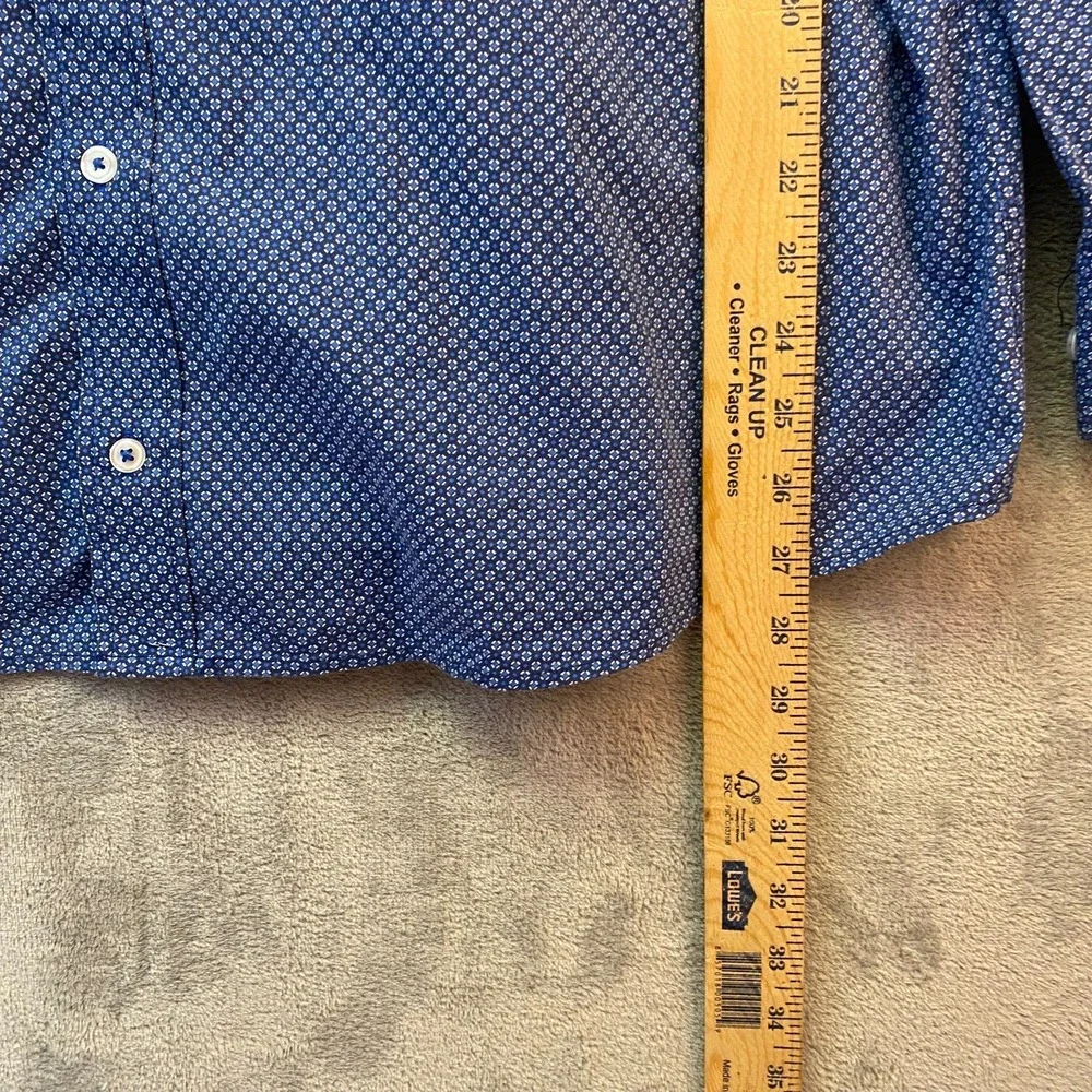Nick Graham Everywhere Mens 2XL/2TG Blue Stretch Modern Fit Shirt